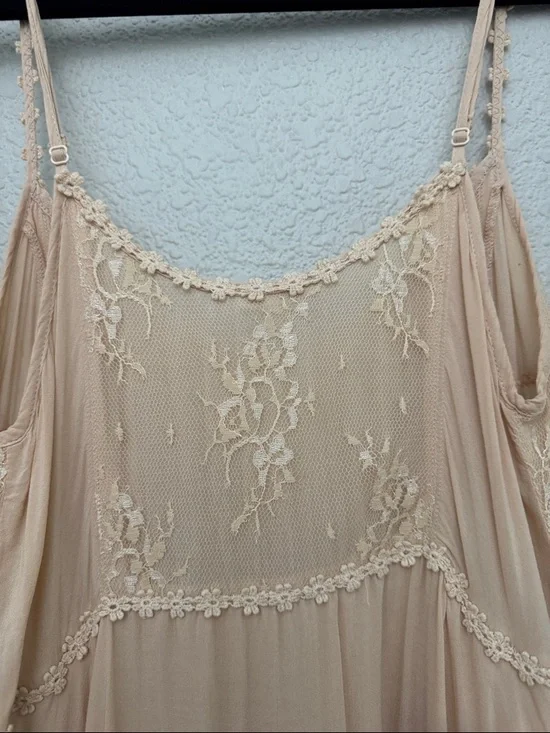 Intimately Free People Voile Pieced Laced Tunic Slip Dress Size XS - Picture 8 of 13